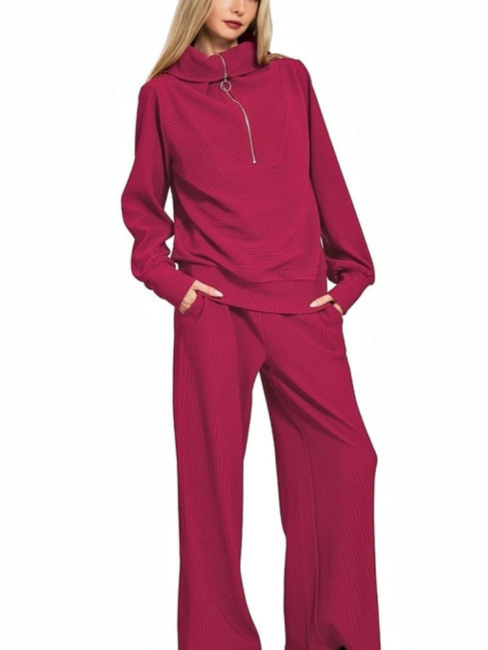 Women's Cabernet Half-Zip Track Set Like New